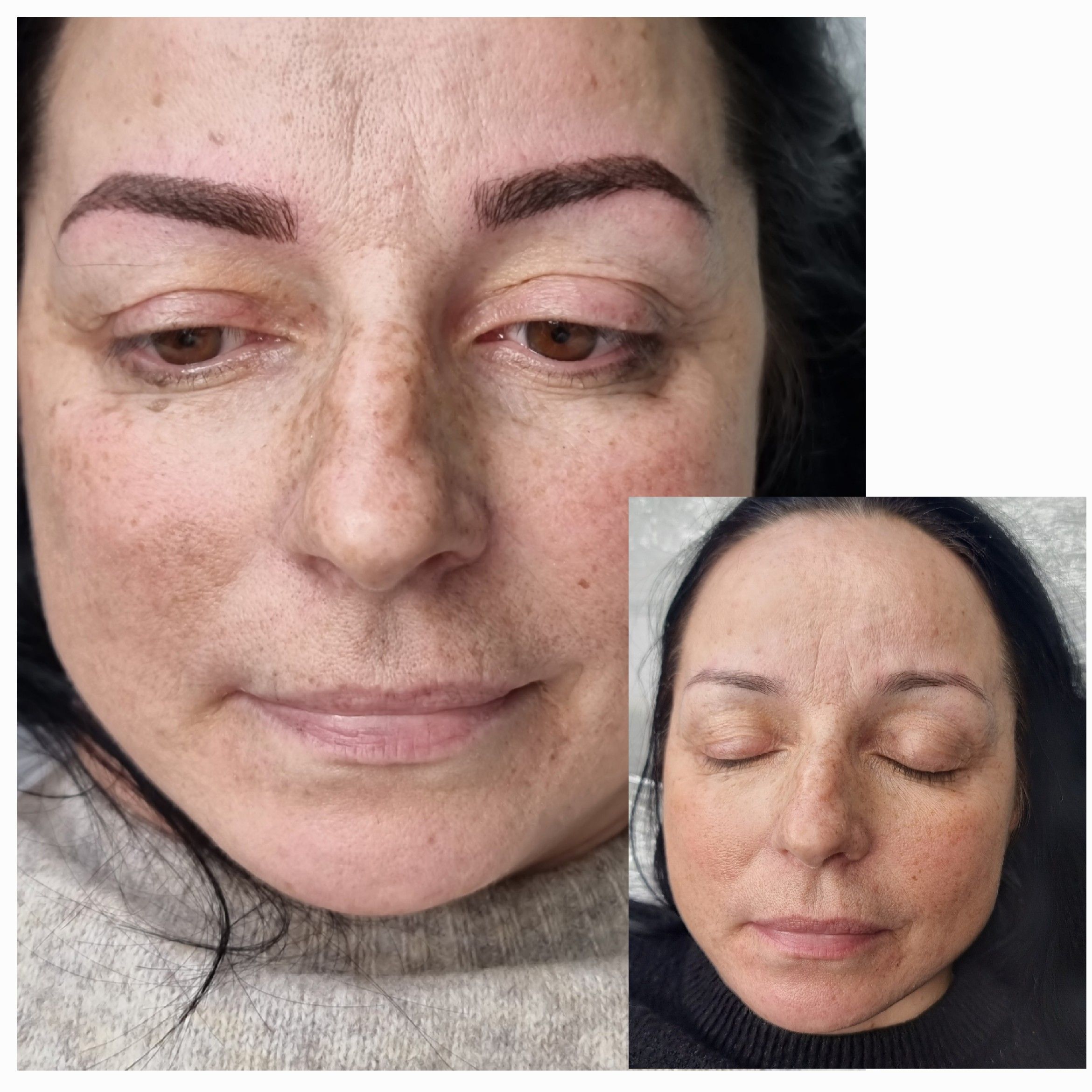 Eyebrow tinting result